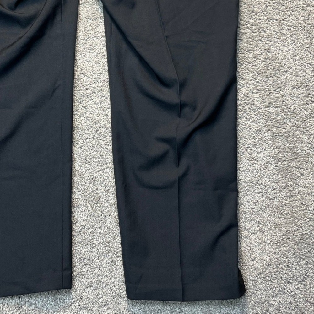 Haggar Premium Comfort Dress Pants Mens 44x29 Charcoal Gray Straight Fit Stretch - Picture 9 of 16